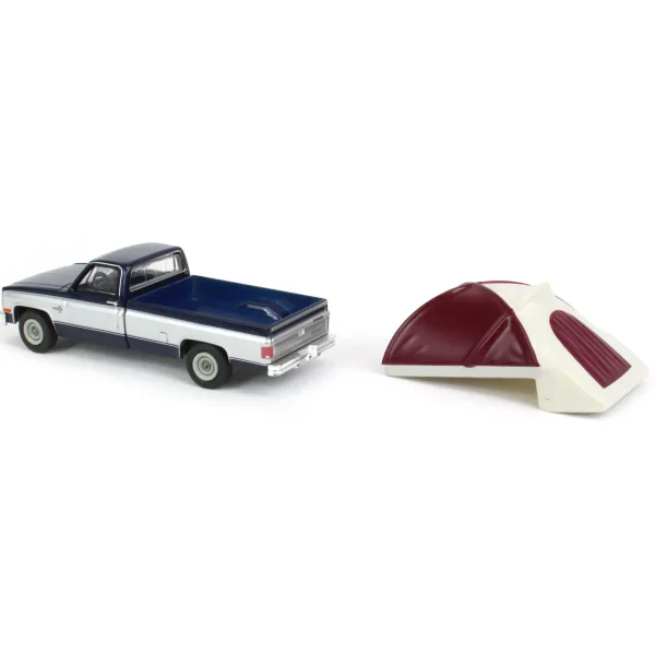 Manufacturer_Greenlight Collectibles Pickup Trucks<1/64 1982 Chevrolet C-10 Silverado with Truck Bed Tent, Great Outdoors Series 2