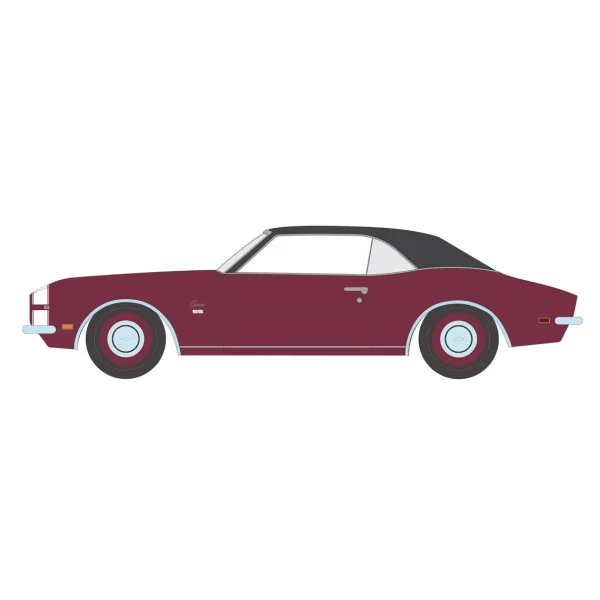 Manufacturer_Greenlight Collectibles Cars & Suvs<1/64 1968 Chevrolet Camaro SS 396, Cordova Maroon, GreenLight Muscle Series 29