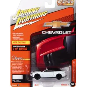 Manufacturer_Auto World Cars & Suvs<1/64 2013 Chevrolet Camaro ZL1 Convertible, White, Johnny Lightning