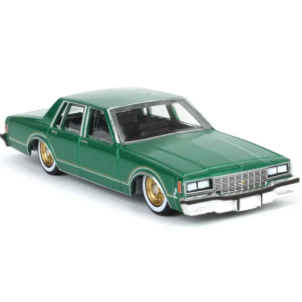 Manufacturer_Greenlight Collectibles Cars & Suvs<1/64 1985 Chevrolet Impala, Bright Green Metallic, California Lowriders Series 4