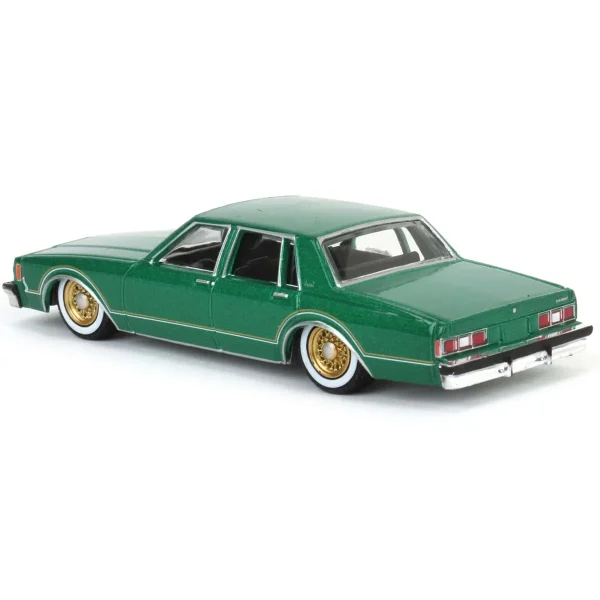 Manufacturer_Greenlight Collectibles Cars & Suvs<1/64 1985 Chevrolet Impala, Bright Green Metallic, California Lowriders Series 4