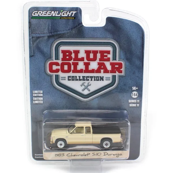 Manufacturer_Greenlight Collectibles Pickup Trucks<1/64 1983 Chevrolet S-10 Durango with Bed Cover, Blue Collar Series 11