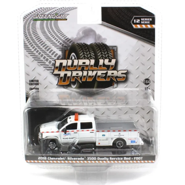 Manufacturer_Greenlight Collectibles Pickup Trucks<1/64 2018 Chevrolet Silverado 3500 Dually Service Bed, FDOT, Dually Drivers 12