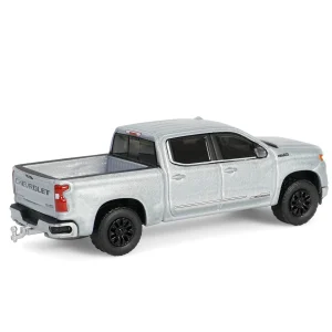 Manufacturer_Greenlight Collectibles Pickup Trucks<1/64 2024 Chevrolet Silverado High Country with Pop-Up Camper, Sterling Gray, Hitch & Tow Series 32