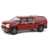 Manufacturer_Greenlight Collectibles Pickup Trucks<1/64 2022 Chevrolet Silverado LTD High Country with Camper Shell, Cherry Red, Showroom Floor Series 2
