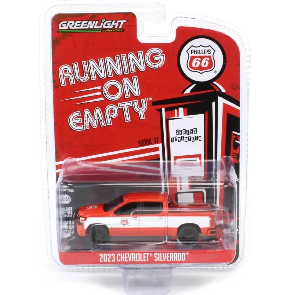 Manufacturer_Greenlight Collectibles Cars & Suvs | Pickup Trucks<1/64 2023 Chevrolet Silverado, Phillips 66, Running on Empty Series 17