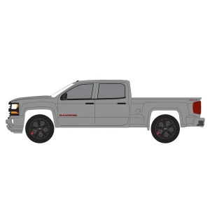 Manufacturer_Greenlight Collectibles Pickup Trucks<1/64 2018 Chevrolet Silverado, Red Line Series, 100th Anniversary of Chevy Trucks