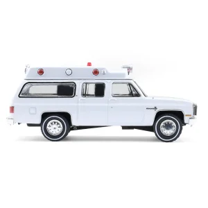 Manufacturer_Greenlight Collectibles Cars & Suvs | Emergency Vehicles<1/64 1983 Chevrolet Suburban K20 Custom Deluxe Ambulance, Plain White, Hobby Exclusive
