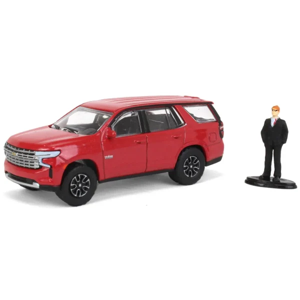 Manufacturer_Greenlight Collectibles Cars & Suvs<1/64 2022 Chevrolet Tahoe LT Texas Edition with Figure, Hobby Shop Series 14