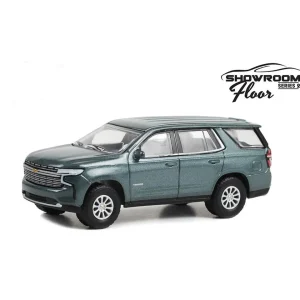 Manufacturer_Greenlight Collectibles Pickup Trucks<1/64 2022 Chevrolet Tahoe Premier, Evergreen Gray, Showroom Floor Series 2
