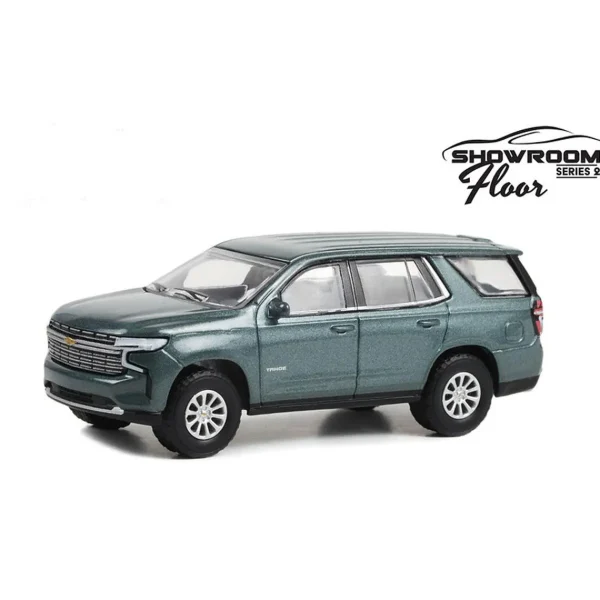 Manufacturer_Greenlight Collectibles Pickup Trucks<1/64 2022 Chevrolet Tahoe Premier, Evergreen Gray, Showroom Floor Series 2