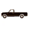 Manufacturer_Greenlight Collectibles Cars & Suvs | Pickup Trucks<1/64 1972 Chevy C10 Lowrider, Black & Bronze, California Lowriders Series 7
