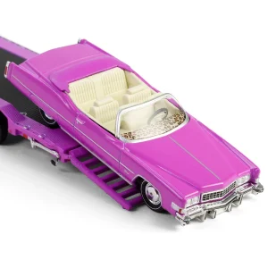 Manufacturer_Greenlight Collectibles Cars & Suvs | Pickup Trucks<1/64 1972 Chevy C30 with Heavy Duty Car Hauler & 1974 Cadillac Eldorado, True Romance, Hollywood Hitch & Tow Series 13