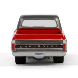 Manufacturer_Greenlight Collectibles Cars & Suvs | Pickup Trucks<1/64 1972 Chevy Cheyenne C10 Short Bed, Ruby Red & Gunmetal Gray, Hobby Exclusive