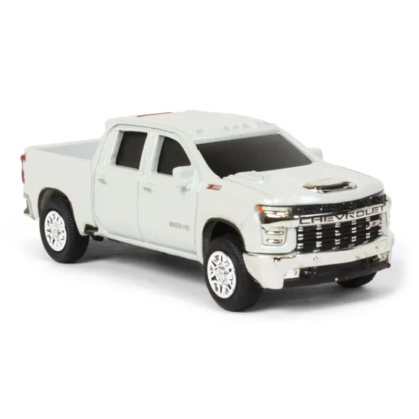 Manufacturer_ERTL Pickup Trucks<1/64 2020 Chevy Silverado LT, White, Collect N Play by ERTL