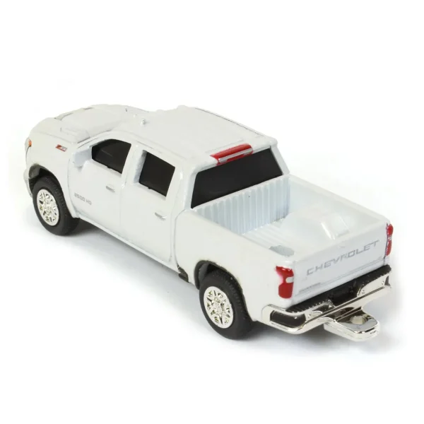 Manufacturer_ERTL Pickup Trucks<1/64 2020 Chevy Silverado LT, White, Collect N Play by ERTL