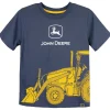 Outback Toys John Deere<Childrens John Deere Construction Backhoe Loader Blue Short Sleeve T-Shirt