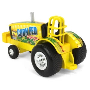 Manufacturer_ERTL Pulling Tractors<1/64 Corn Fed Racing Yellow Pulling Tractor, ERTL Collect N Play