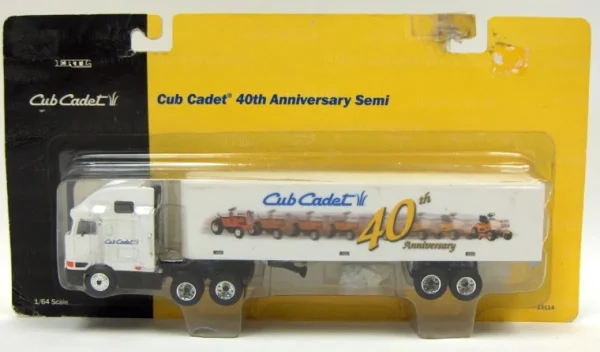 Manufacturer_ERTL Box Trucks & Trailers<1/64 Cub Cadet 40th Anniversary Semi Truck by ERTL