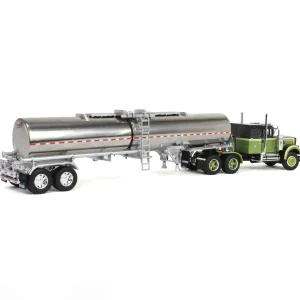 Manufacturer_DCP by First Gear Tanker Trucks<1/64 Dark Green/Olive White Western Star 4900 36in Sleeper with Brenner Chemical Tanker, DCP by First Gear