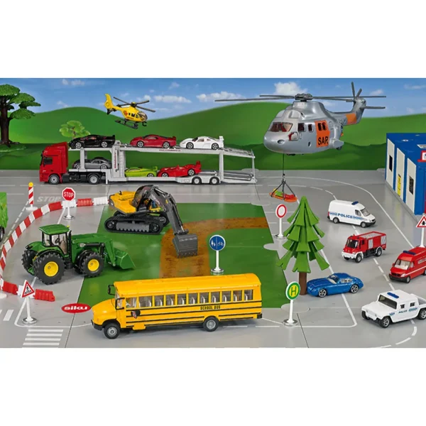 Manufacturer_SIKU Tow & Straight Trucks<1/55 Die-cast USA School Bus