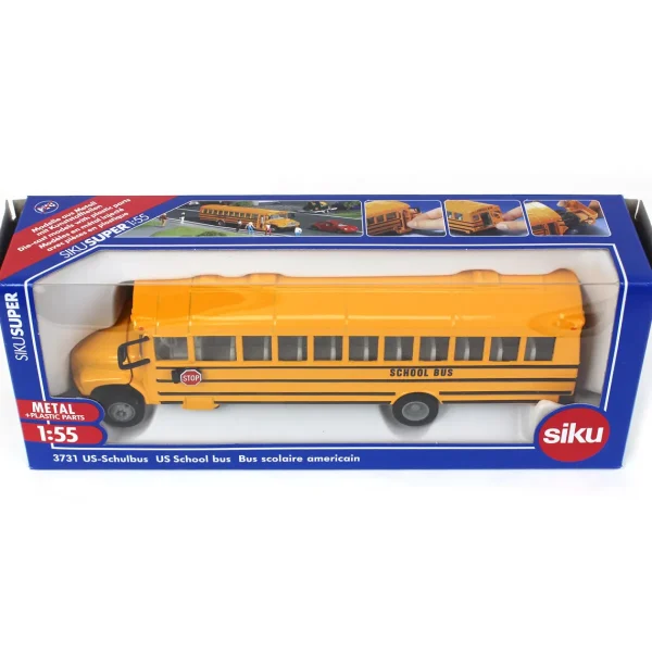 Manufacturer_SIKU Tow & Straight Trucks<1/55 Die-cast USA School Bus