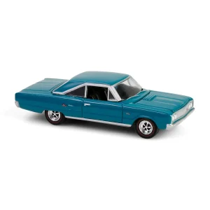Manufacturer_Greenlight Collectibles Cars & Suvs<1/64 1967 Dodge Coronet R/T Hemi 60th Anniversary, Medium Turquoise, Anniversary Collection Series 17