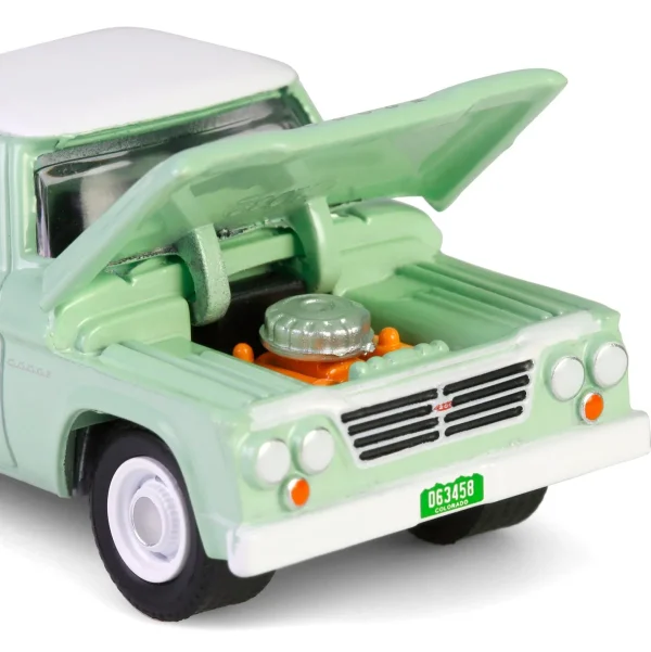 Manufacturer_Greenlight Collectibles Pickup Trucks<1/64 1964 Dodge D-200 Sweptline, Turf Green & White, Down on the Farm Series 10