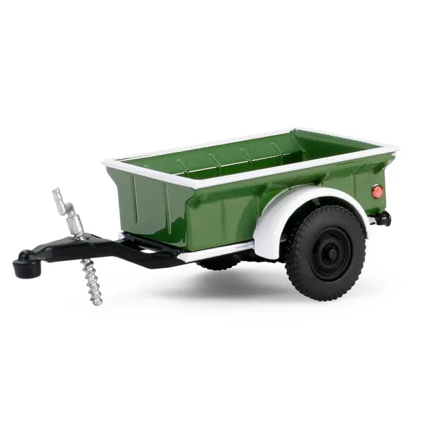 Manufacturer_Greenlight Collectibles Pickup Trucks<1/64 1950 Dodge Power Wagon with 1/4 Ton Cargo Trailer, Green & White, Hitch & Tow Series 32