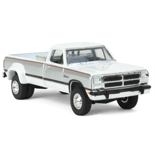 Manufacturer_Greenlight Collectibles Pickup Trucks<1/64 1993 Dodge Ram 350 Cummins Dually, White, LP Diecast Exclusive