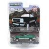 Manufacturer_Greenlight Collectibles Pickup Trucks<1/64 1992 Dodge Ram 1st Generation, Lifted, Green & Silver, Outback Toys Exclusive - Green Machine