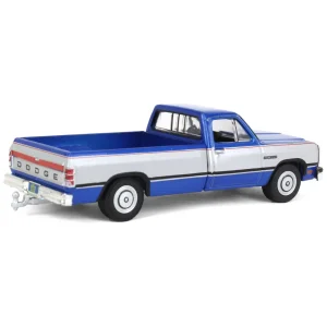 Manufacturer_Greenlight Collectibles Pickup Trucks<1/64 1992 Dodge Ram 1st Generation, Blue & Silver, Outback Toys Exclusive