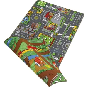Outback Toys Preschool Playroom<Double-Sided Farm & Street Play Carpet, 32in x 47in