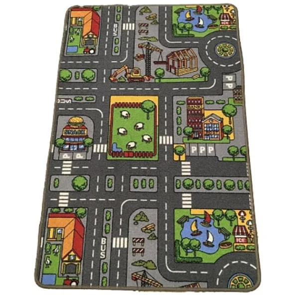 Outback Toys Preschool Playroom<Double-Sided Farm & Street Play Carpet, 32in x 47in