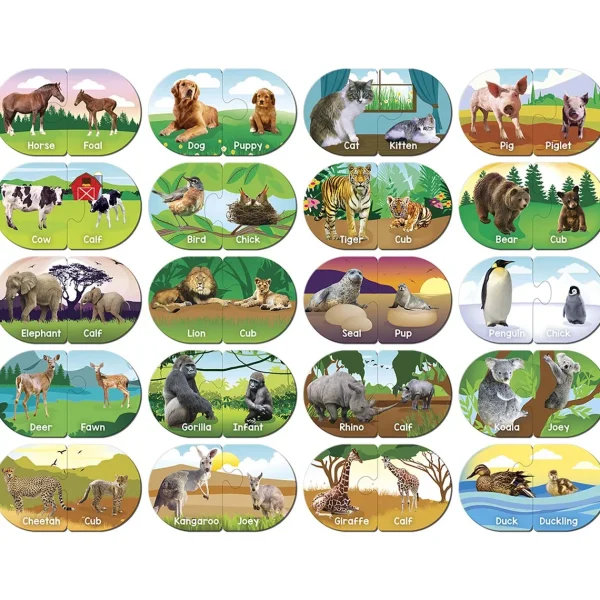Outback Toys Games & Puzzles<Educational Matching - Animals Jigsaw Puzzles