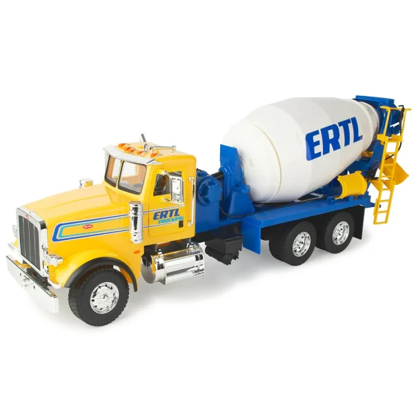 Manufacturer_ERTL Tow & Straight Trucks<1/16 ERTL Big Farm Yellow & Blue Peterbilt Model 367 Cement Mixer