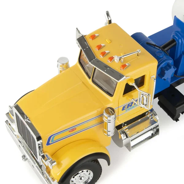 Manufacturer_ERTL Tow & Straight Trucks<1/16 ERTL Big Farm Yellow & Blue Peterbilt Model 367 Cement Mixer