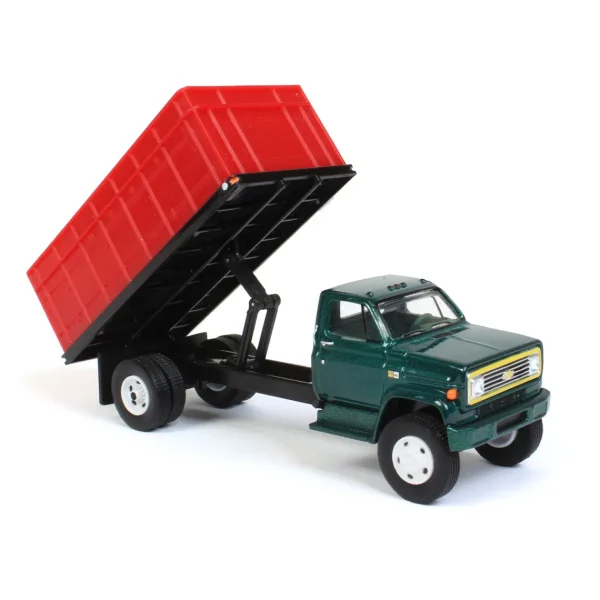 Manufacturer_Greenlight Collectibles Dump Trucks<1/64 Exclusive Limited 1984 Chevy C-60 Grain Truck with Green Cab