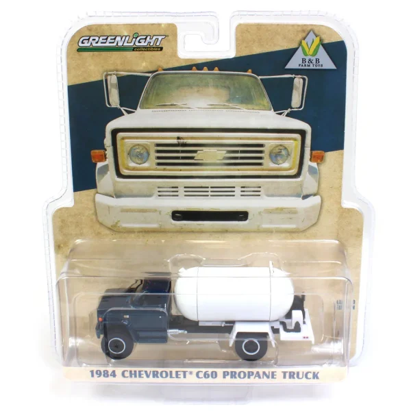 Manufacturer_Greenlight Collectibles Tanker Trucks<1/64 Exclusive Limited 1984 Chevy C-60 Propane Truck with Blue Cab