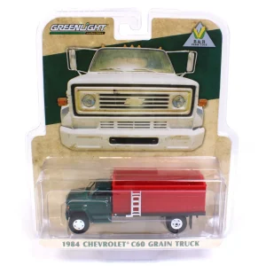 Manufacturer_Greenlight Collectibles Dump Trucks<1/64 Exclusive Limited 1984 Chevy C-60 Grain Truck with Green Cab