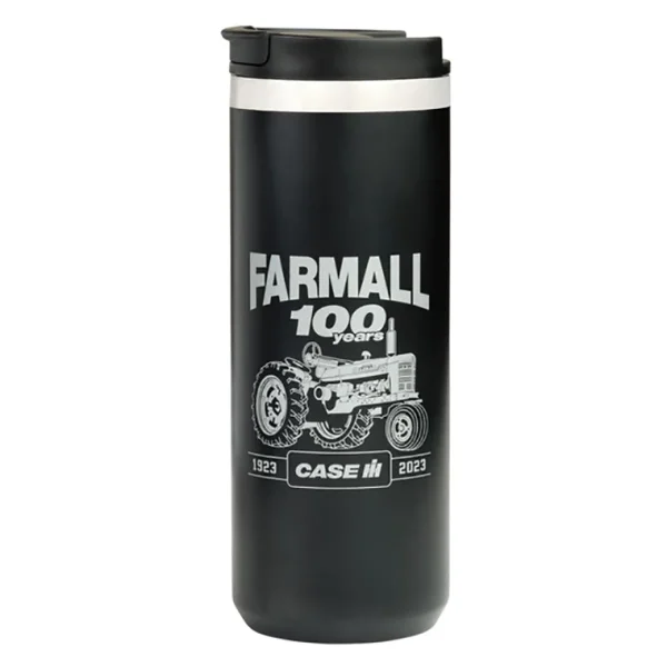 Outback Toys Kitchen<Farmall 100 Years 18oz Stainless Steel Black Travel Tumbler