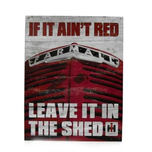 Outback Toys Branded Signs<Farmall "If it Ain't Red" Tin Sign