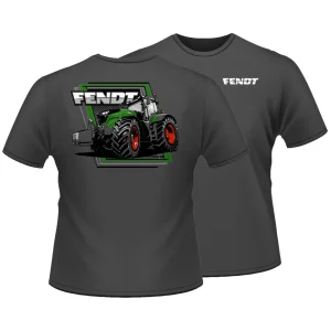 Outback Toys Agco, Allis, Massey & More<Fendt 1050 Tractor Charcoal Gray Short Sleeve T-Shirt