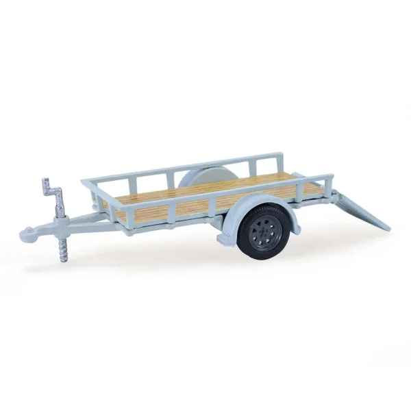 Manufacturer_Greenlight Collectibles Cars & Suvs<1/64 2021 Ford Bronco 4-Door Badlands, Cactus Grey with Utility Trailer & Motorcycle, Hitch & Tow Series 33