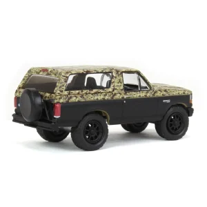 Manufacturer_Greenlight Collectibles Pickup Trucks<1/64 1996 Ford Bronco Lifted, Camo & Black, All-Terrain Series 14