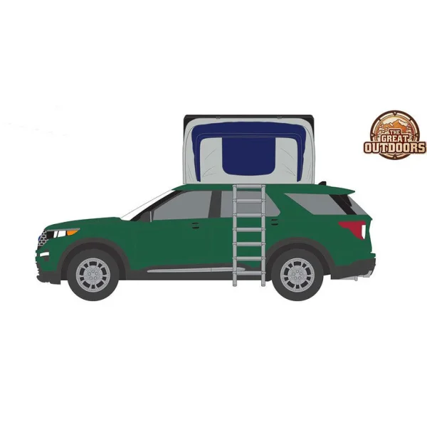 Manufacturer_Greenlight Collectibles Cars & Suvs<1/64 2022 Ford Explorer with Rooftop Tent, Great Outdoors Series 2