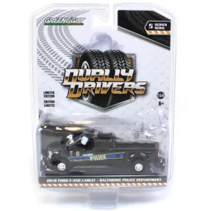 Manufacturer_Greenlight Collectibles Emergency Vehicles | Pickup Trucks<1/64 2019 Ford F-350 Dually, Baltimore Police, Dually Drivers Series 5