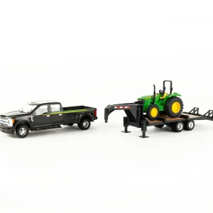 Manufacturer_ERTL Lowboys & Flatbeds<1/32 Ford F-350 Dually Pick Up with Trailer and John Deere 5075E