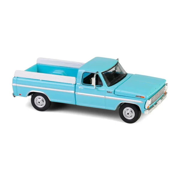 Manufacturer_Greenlight Collectibles Pickup Trucks<1/64 1969 Ford F-250 Farm & Ranch Special, Reef Aqua, Down on the Farm Series 10