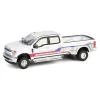 Manufacturer_Greenlight Collectibles Pickup Trucks | Tow & Straight Trucks<1/64 2019 Ford F-350 Lariat Dually, White with Custom Stripes, Dually Drivers Series 16